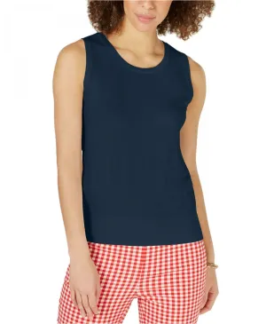 Charter Club Women's Sleeveless Crew-Neck Sweater