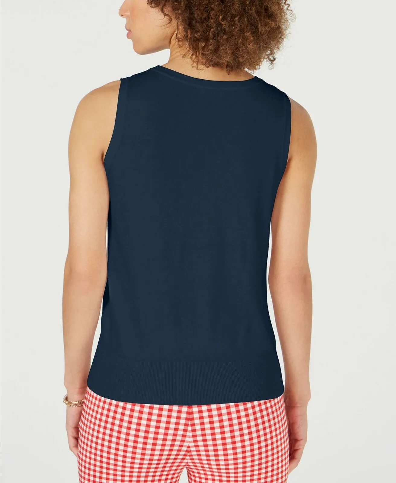 Charter Club Women's Sleeveless Crew-Neck Sweater