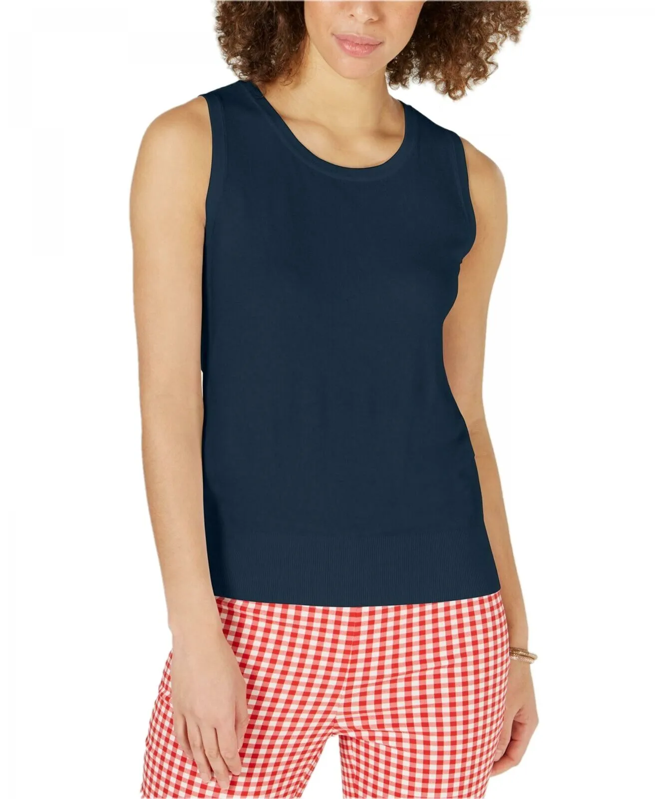 Charter Club Women's Sleeveless Crew-Neck Sweater