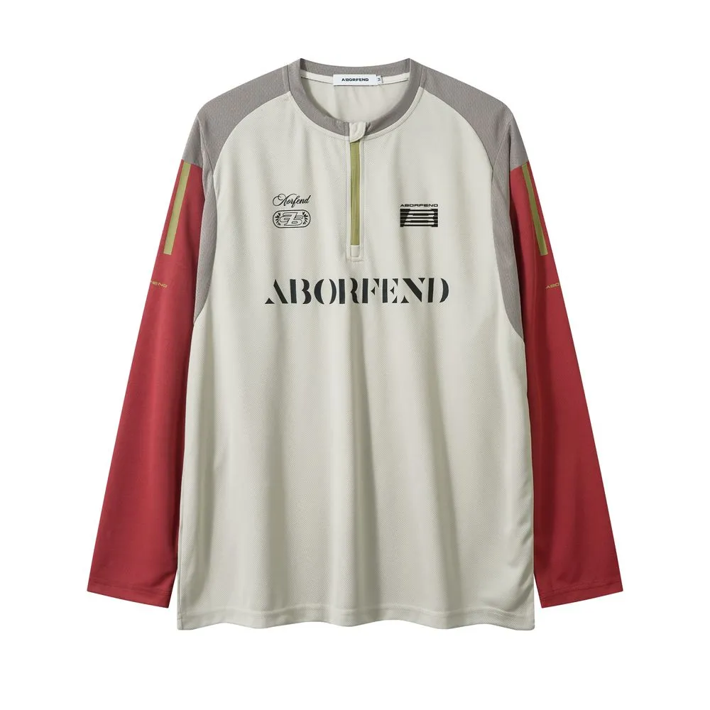 Collarless zipper waterproof cycling Sweatshirt