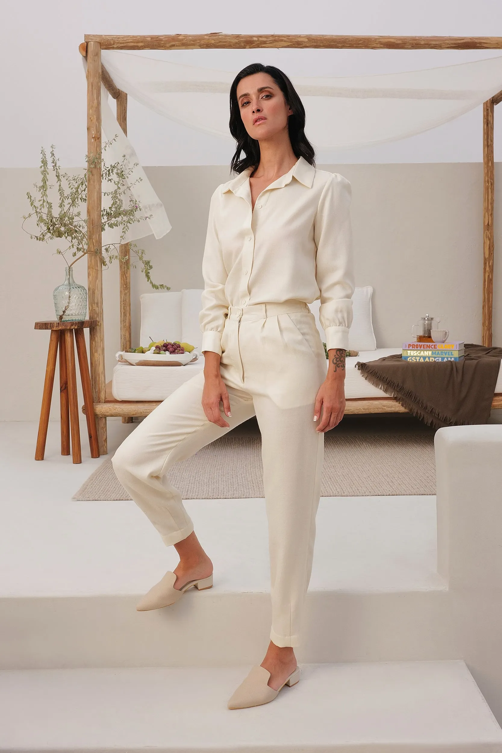 Cologne Woollen Shirt (Ivory)