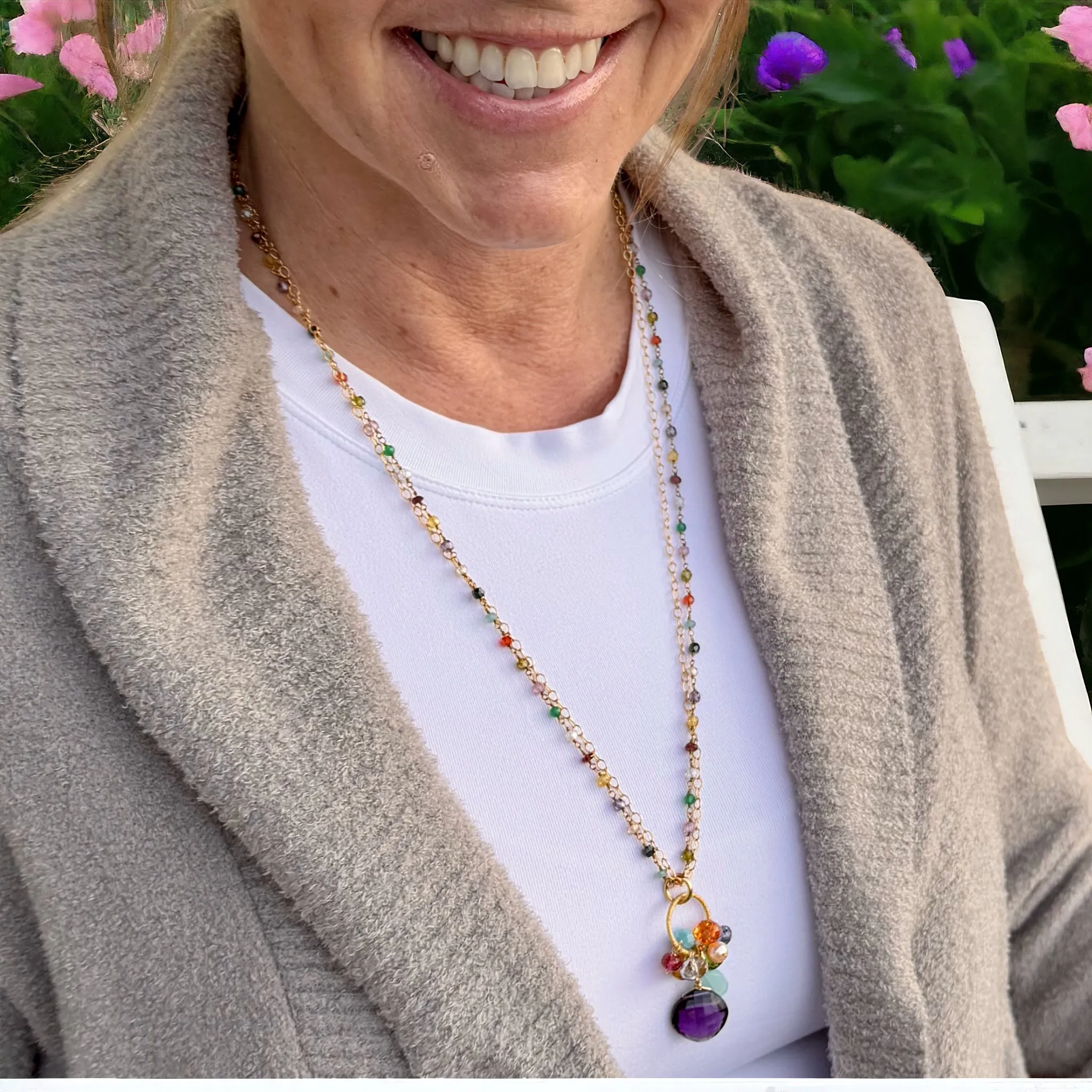 Colorful Jeanie 24" Convertible Pendant Necklace