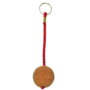 Cork Ball Keyring