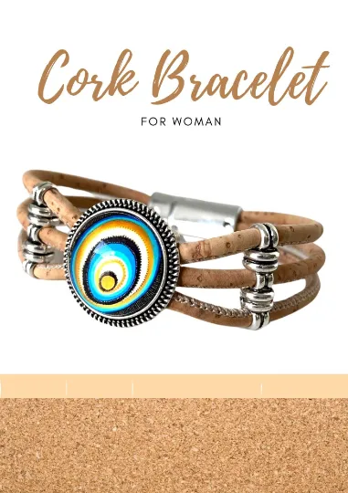 Cork Bracelet for Women