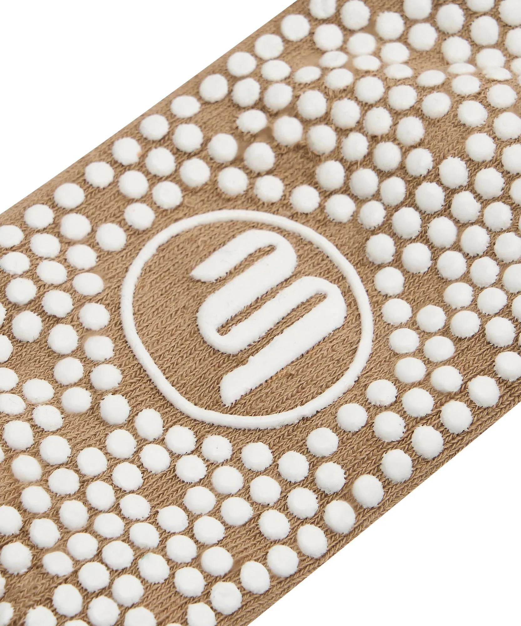 Crew Non Slip Grip Socks - Good Day Beige