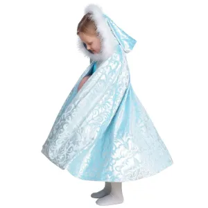 Crushed Velvet Dress-Up Cape, Royal Frost, Ages 4 - 9