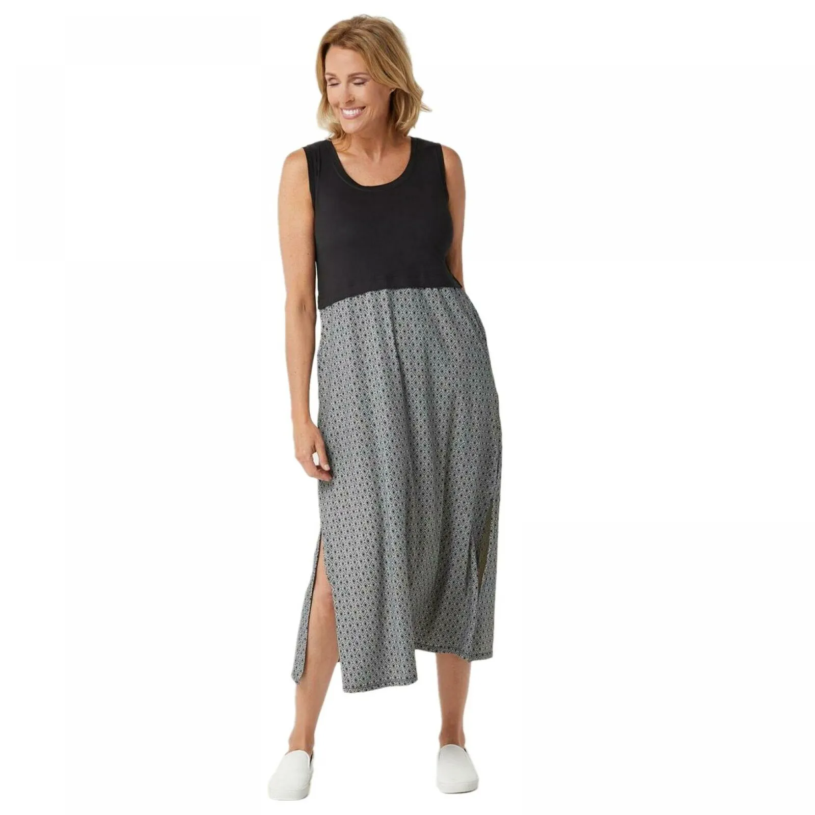 Cuddl Duds Women's Flexwear Sleeveless Maxi Dress