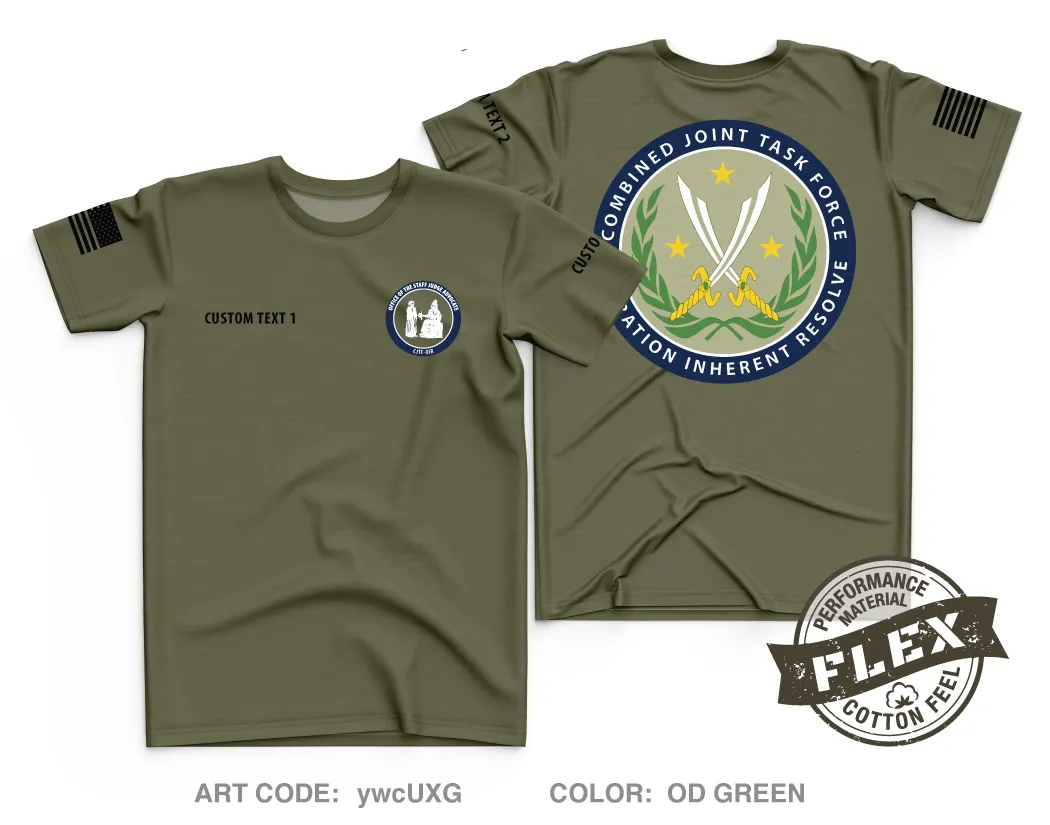 CUSTOM OSJA CJTF-OIR Core Men's SS Flex Performance Tee - ywcUXG