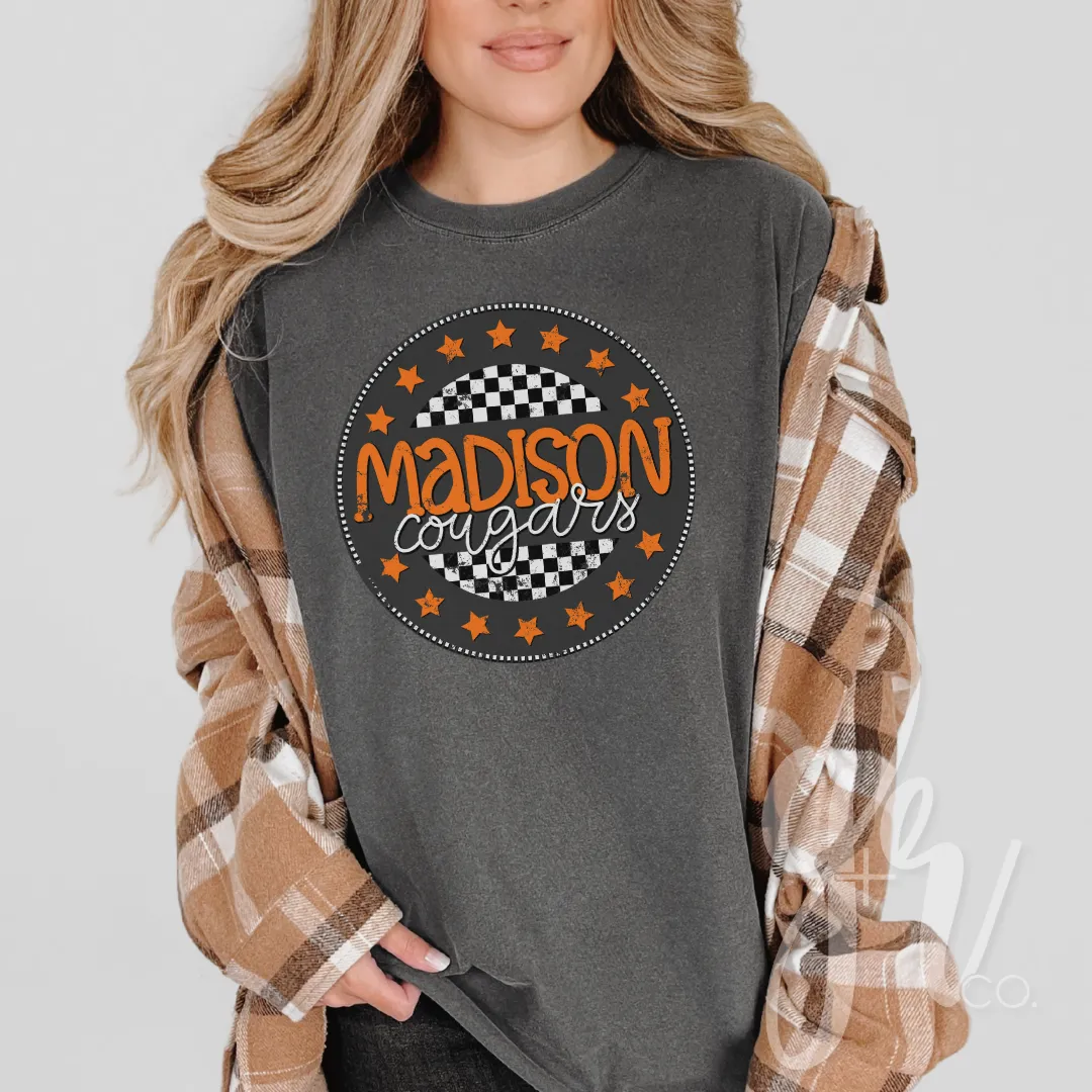 Custom School Spirit Checkered School Mascots