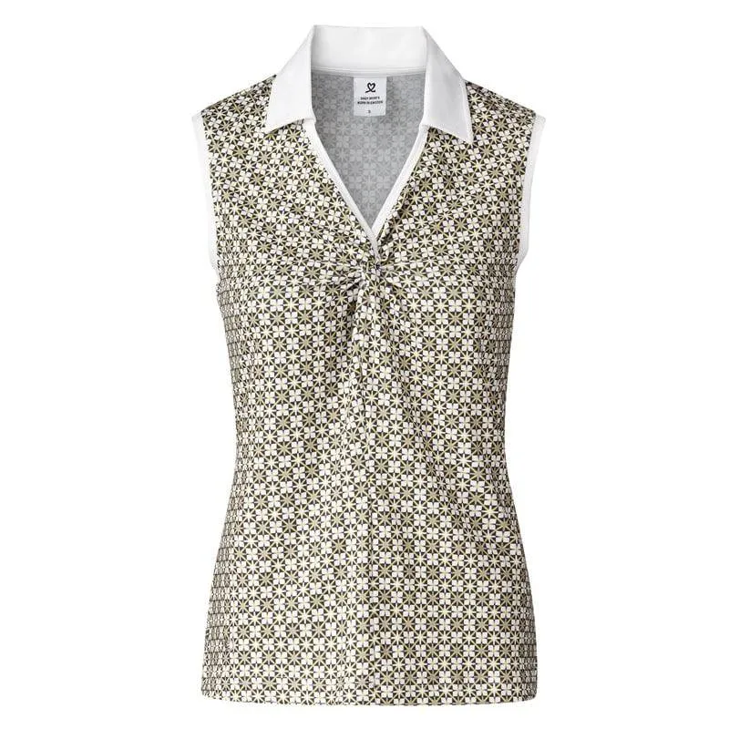 Daily Sports Womens Orion Sandy Beige Sleeveless Polo Shirt - ORION
