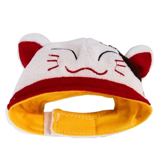 Decorative Cat Head Wear with Adjustable Velcro