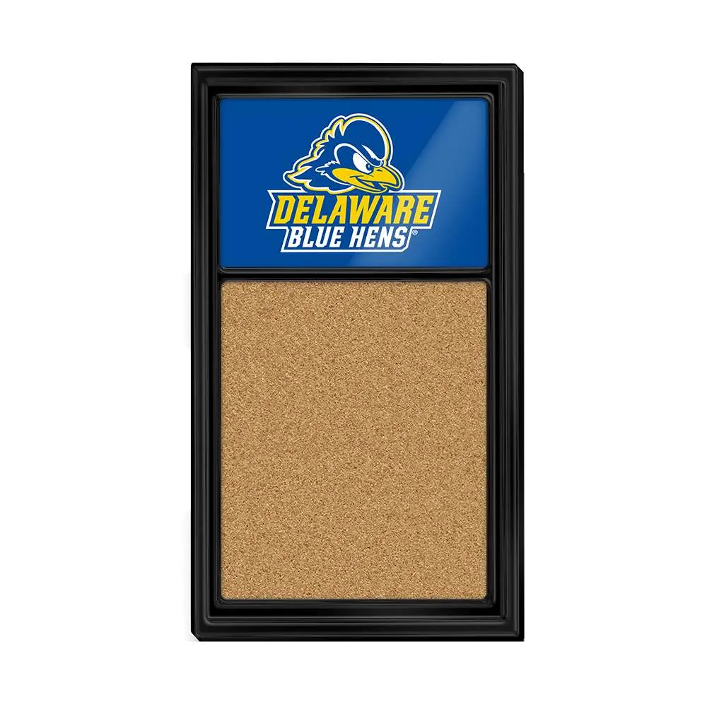 Delaware Blue Hens: Logo - Cork Note Board