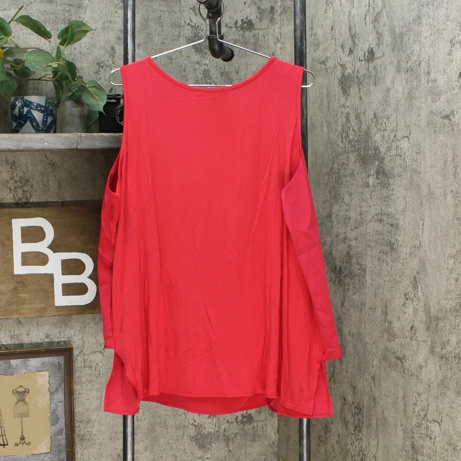 DG2 By Diane Gilman Plus Size Mixed Media Easy Tank Top Blouse