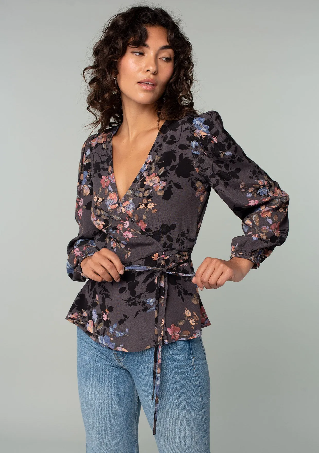 Dillon Floral Wrap Top