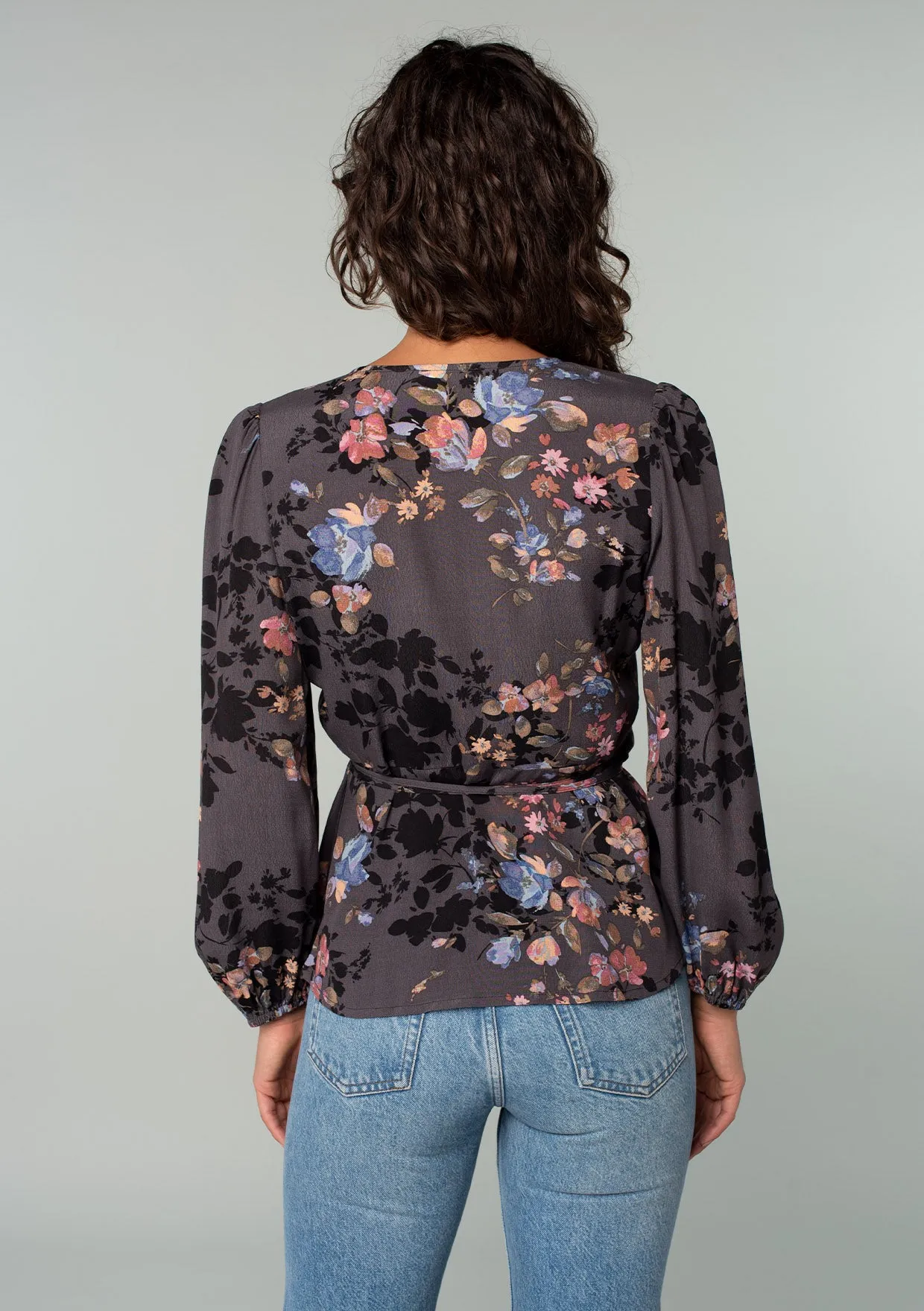 Dillon Floral Wrap Top