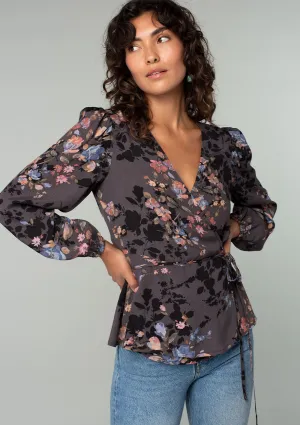 Dillon Floral Wrap Top