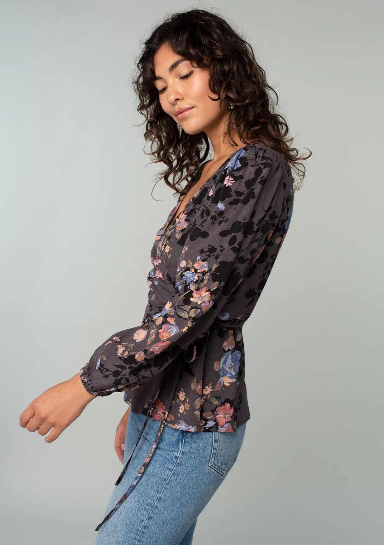 Dillon Floral Wrap Top