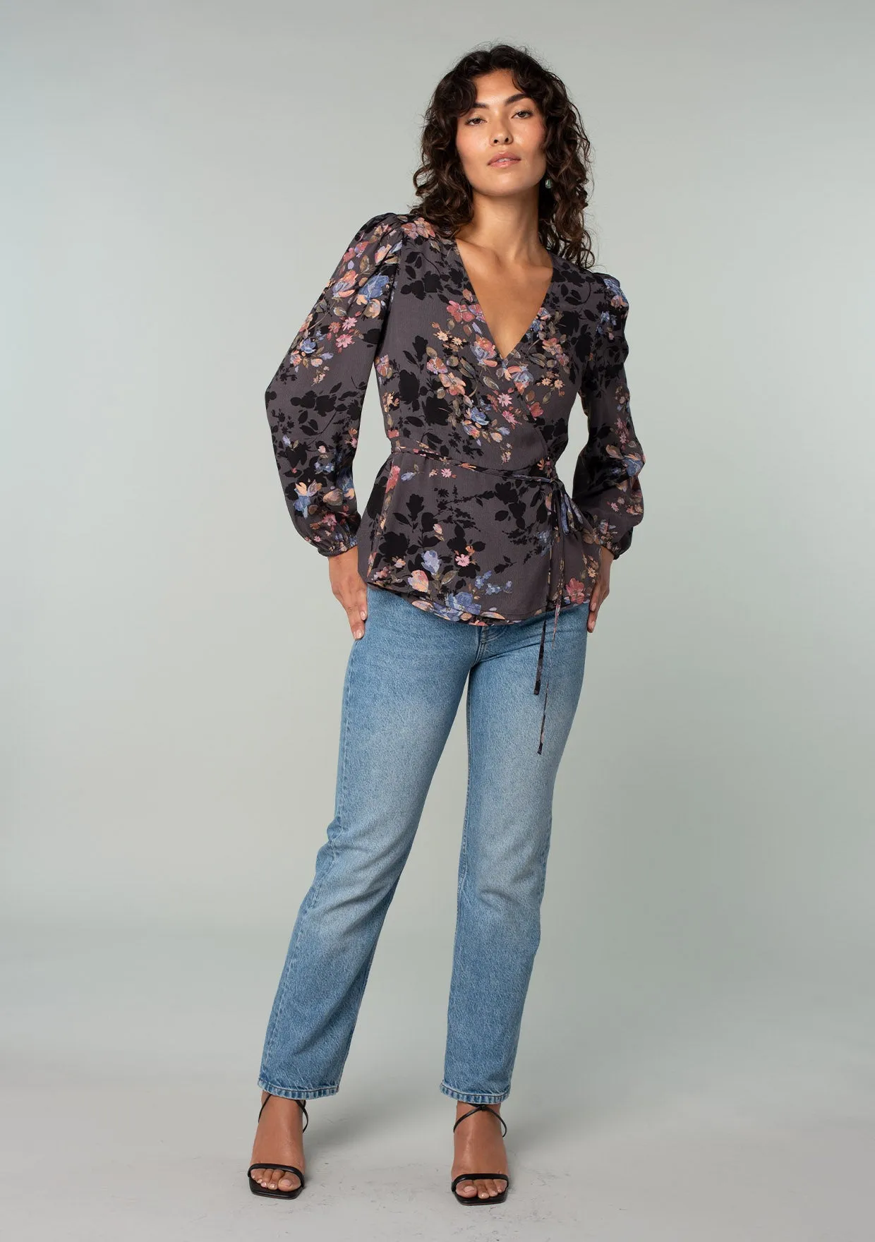 Dillon Floral Wrap Top