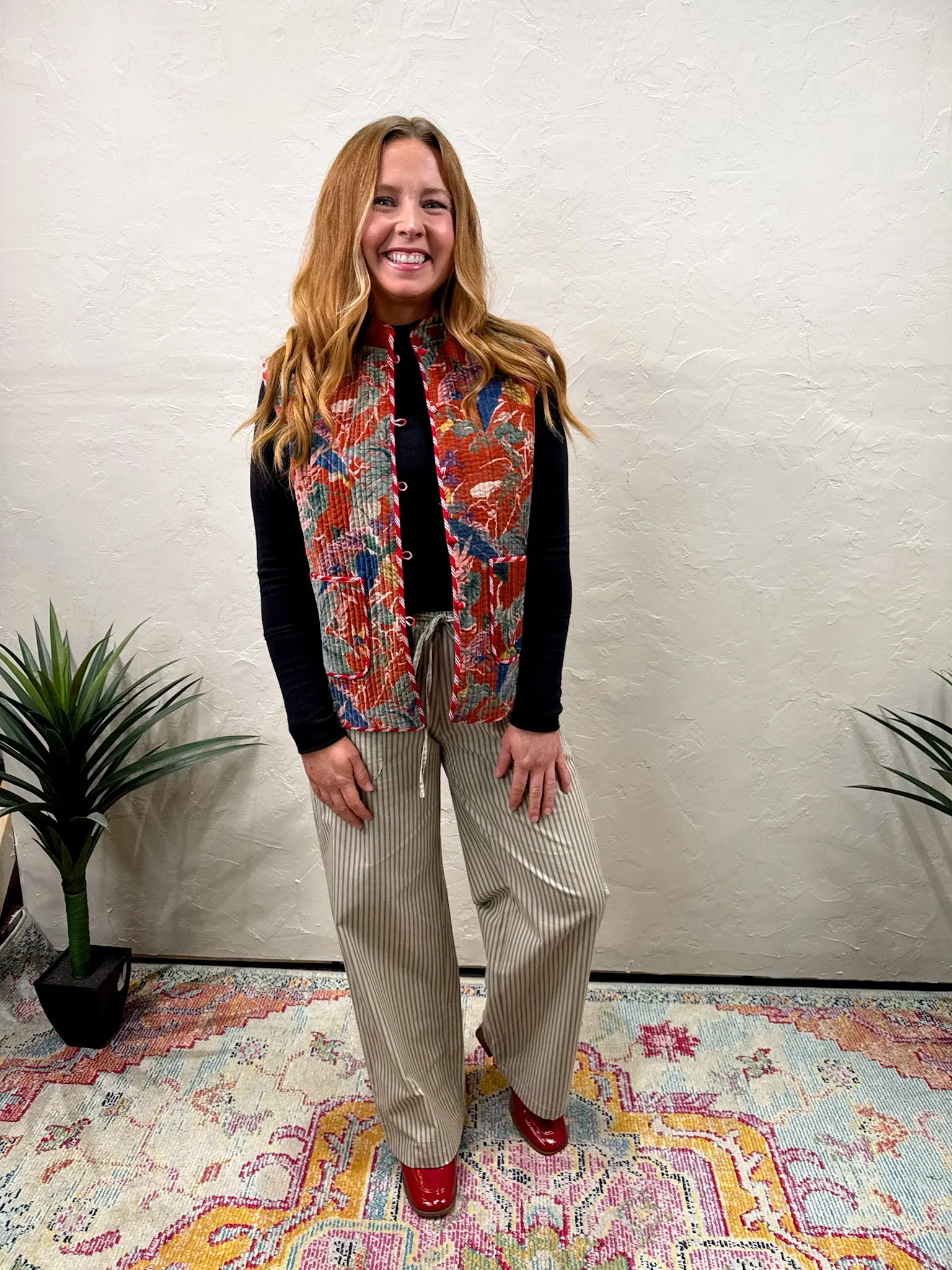 Dixon Stripe Pant - Beige