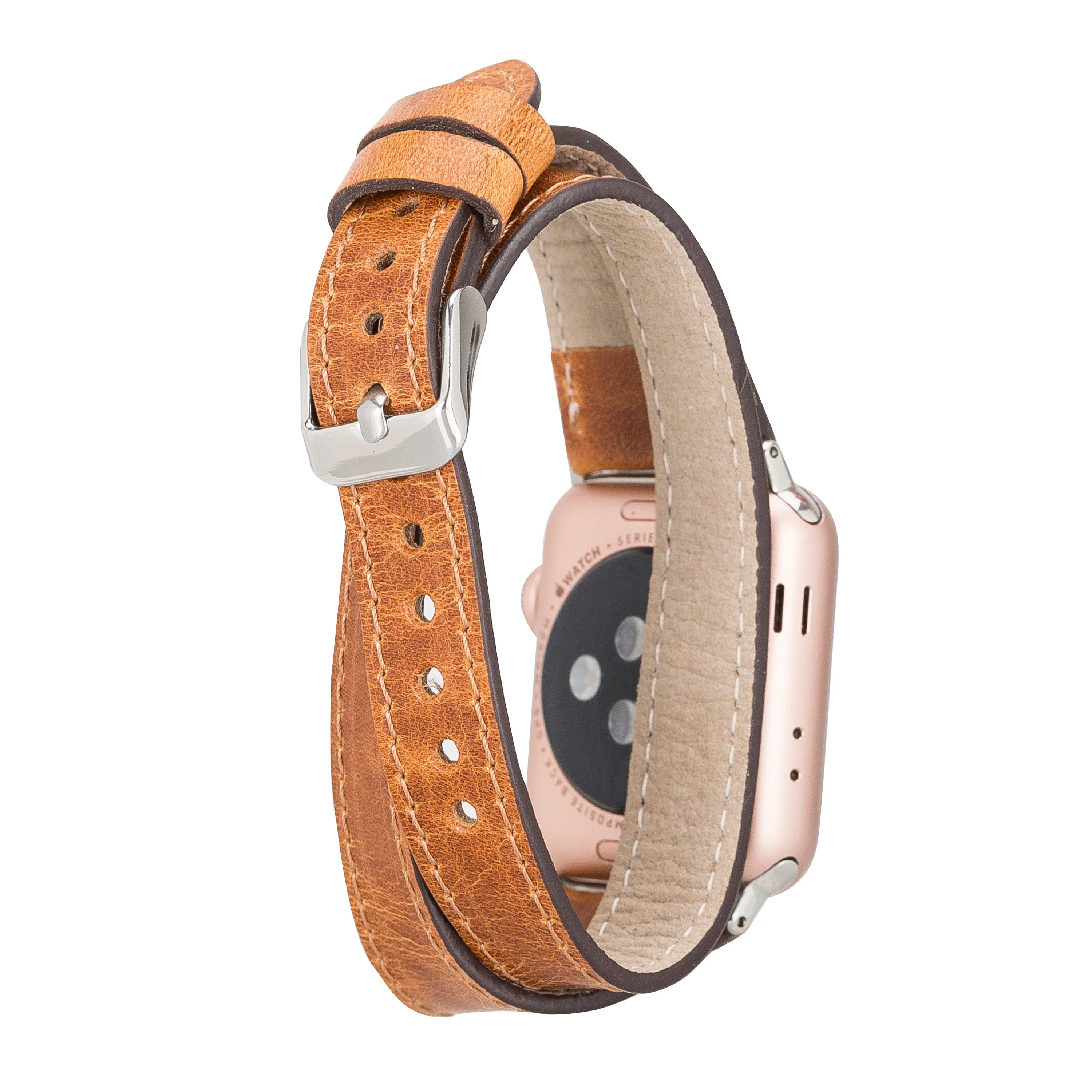 Double Wrap Leather Apple Watch Band
