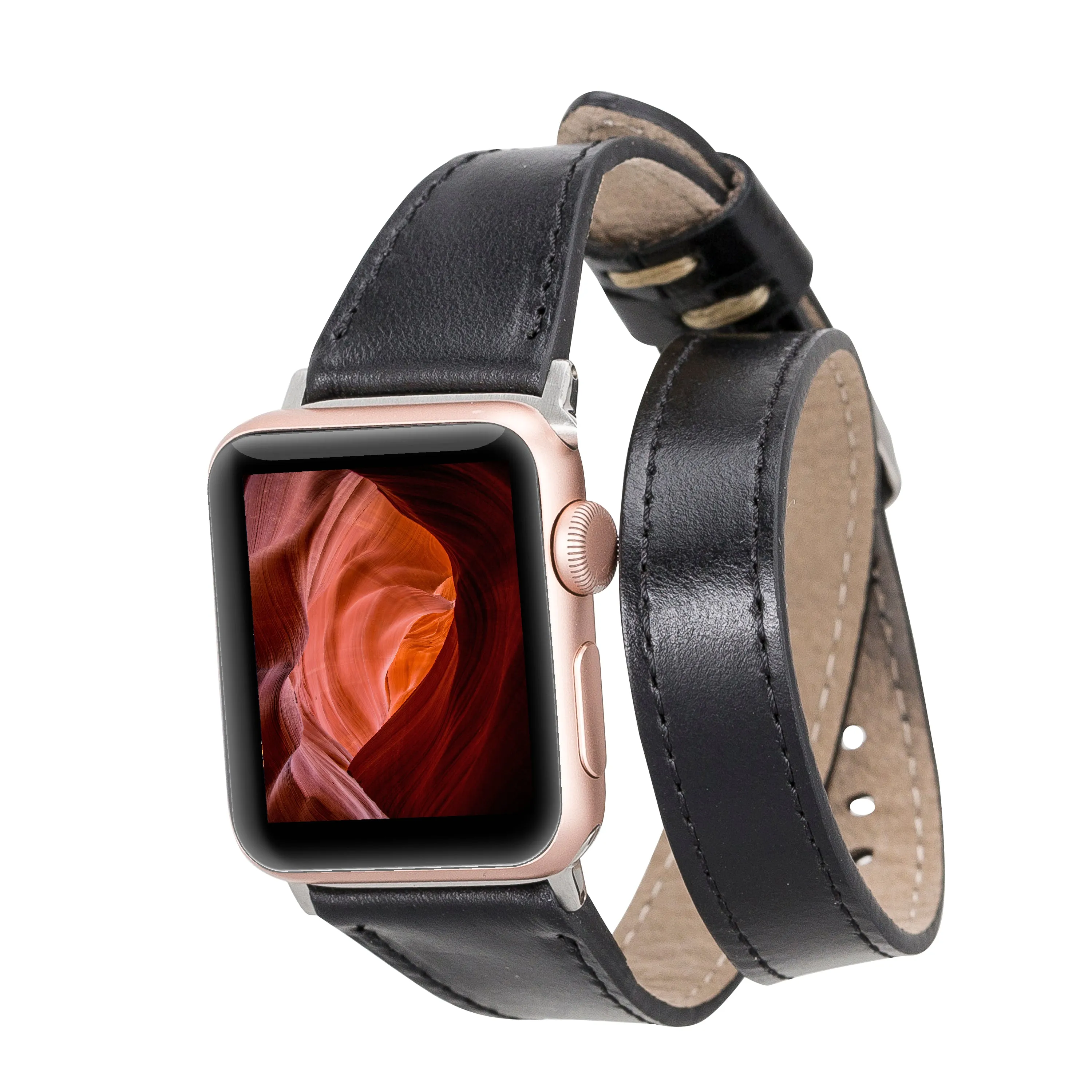 Double Wrap Leather Apple Watch Band