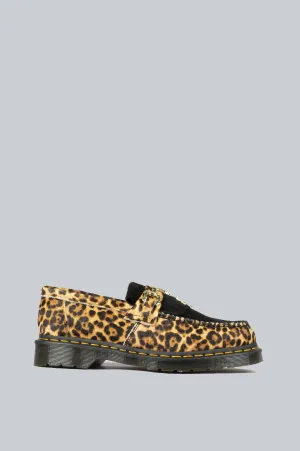 DR MARTENS ADRIAN BONE SNAFFLE LEOPARD BLACK