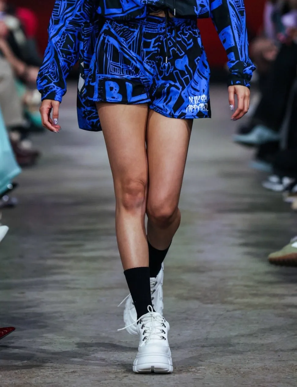 Dream Block Blue Recycled Athletic Shorts