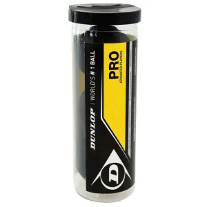 Dunlop 3-Pack Double Yellow Squash Ball Tubes