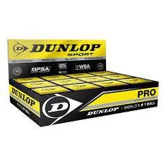Dunlop Pro Squash Balls - 1 Dozen