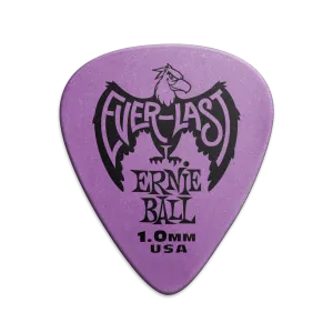 Ernie Ball 1.0 mm Everlast Picks 12 Pack, Purple