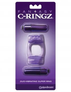 Fantasy C-Ringz Duo-Vibrating Super Ring Purple