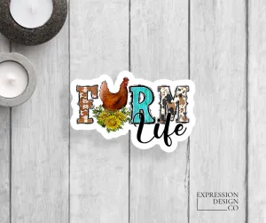 Farm Life Vinyl Sticker