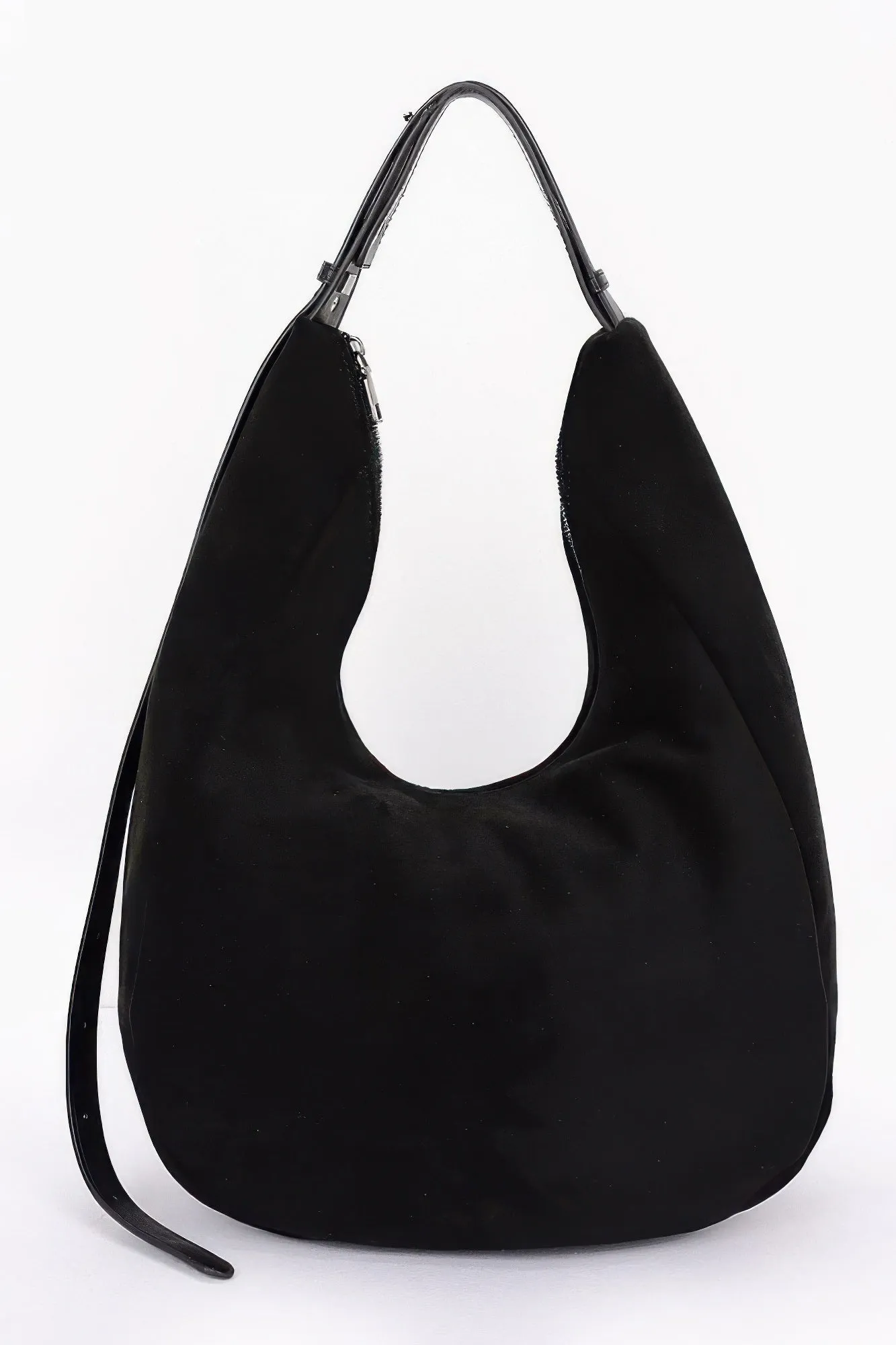 Faux Suede Bindle Bag