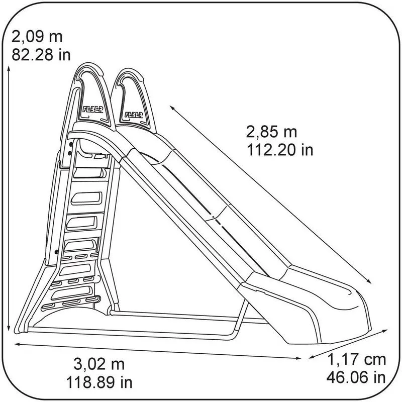 Feber Mega Slide with Water