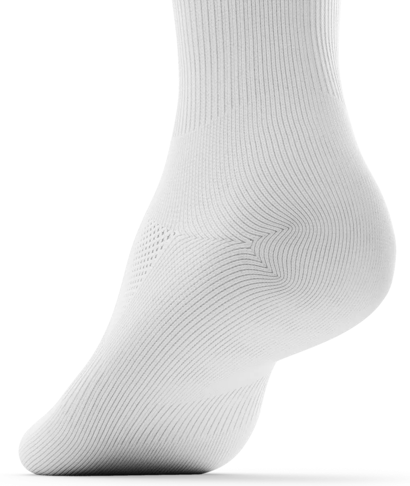 Flagship Crew Socks White