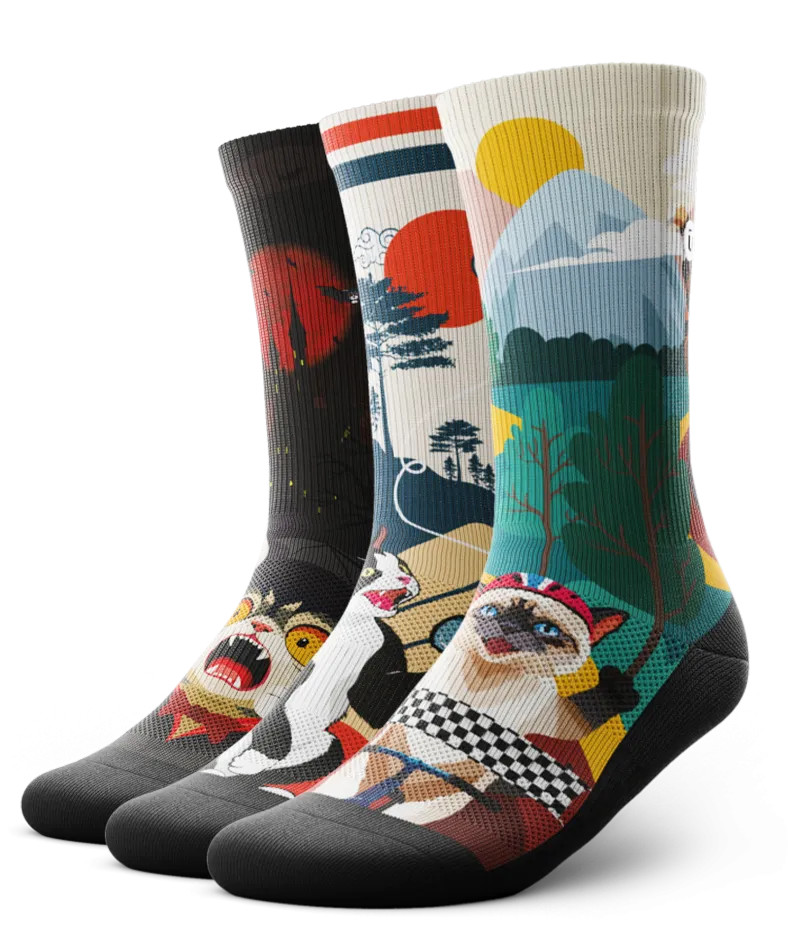 Floppy Fluffy Crew Socks 3-Pack