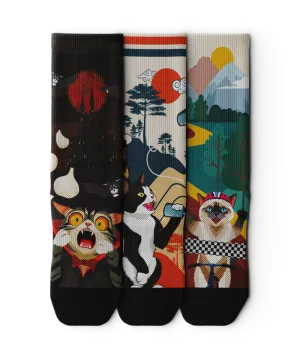 Floppy Fluffy Crew Socks 3-Pack