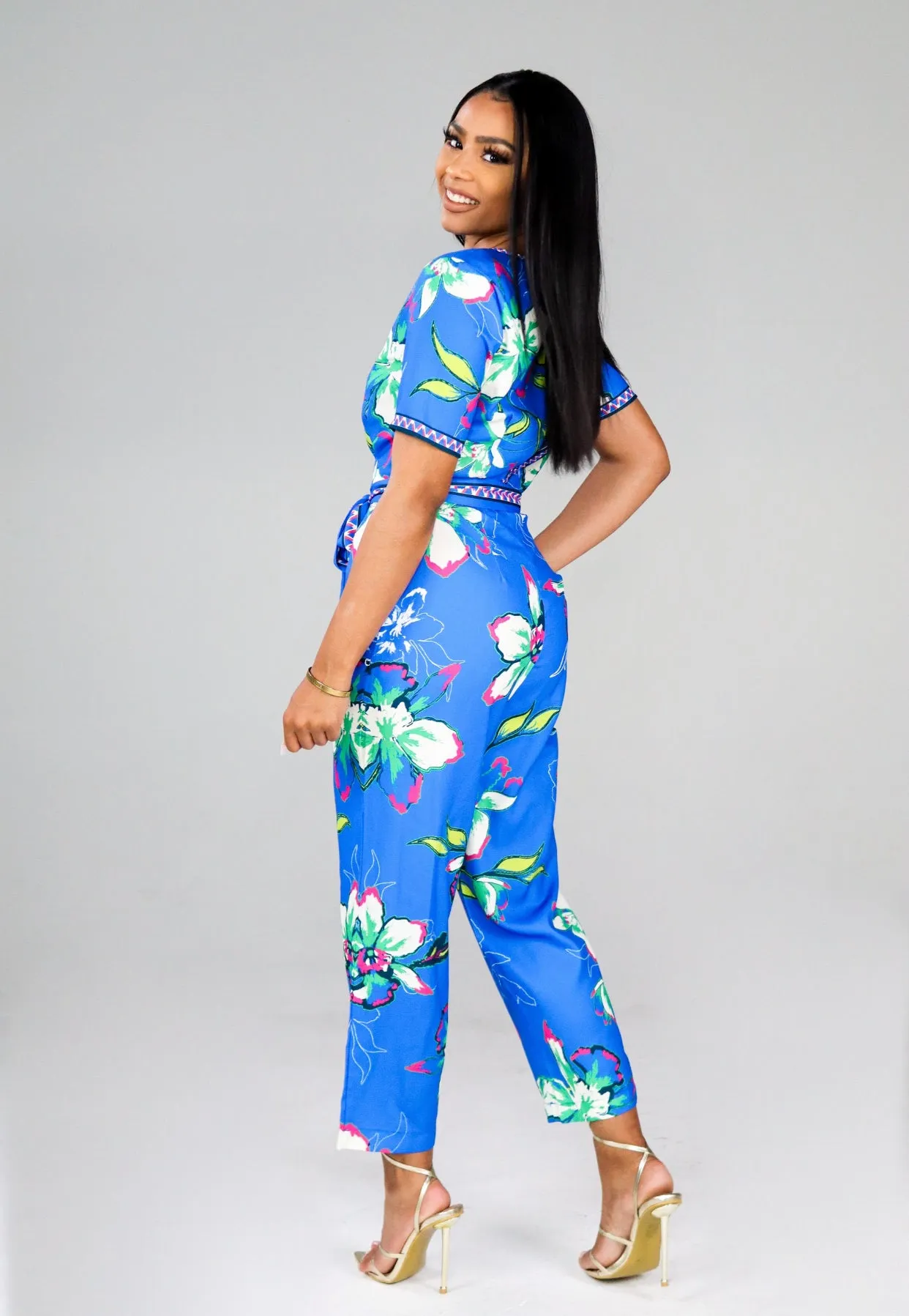 FLORAL PRINT JUMPSUIT FINAL SALE