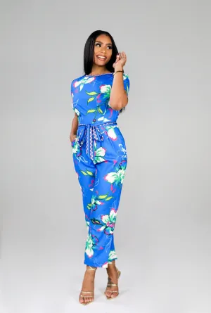 FLORAL PRINT JUMPSUIT FINAL SALE