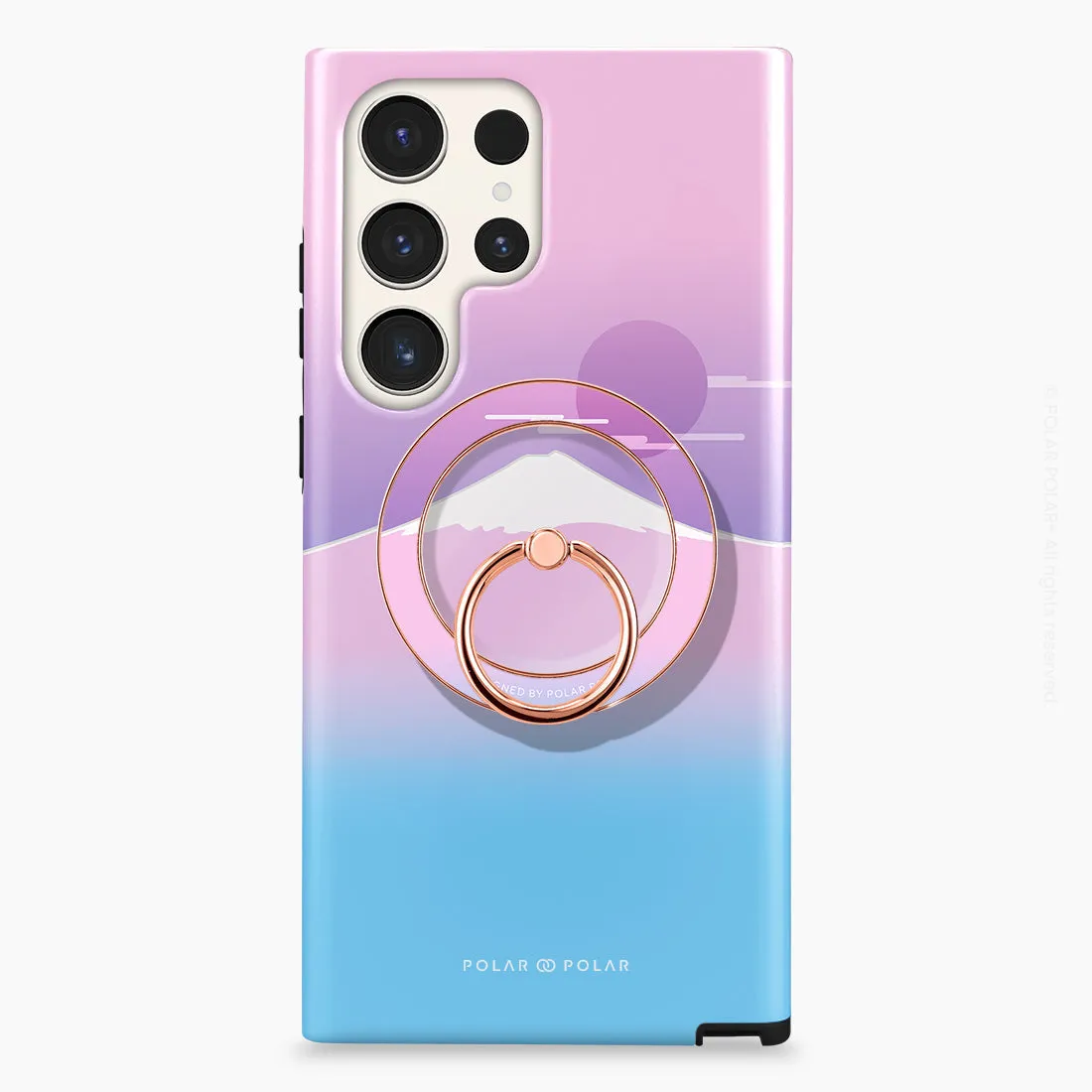 Fujisan Romance - Rose Gold MagSafe Phone Grip and Ring Holder Stand