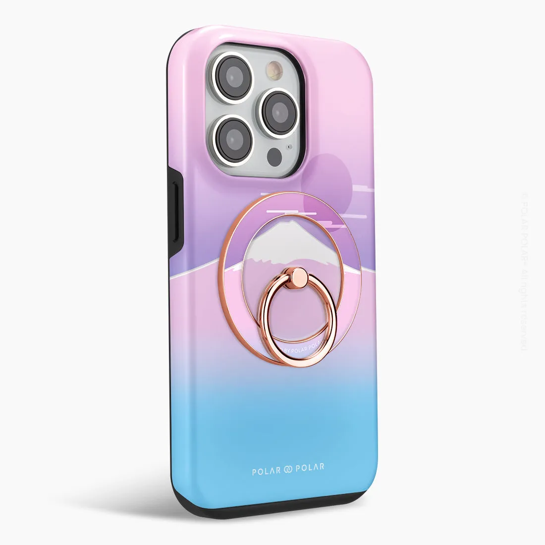 Fujisan Romance - Rose Gold MagSafe Phone Grip and Ring Holder Stand