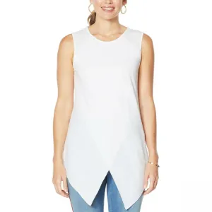 G by Giuliana Women's Asymmetric Hem Tank Top