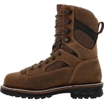 Georgia Men's Logger LTX 9" Comp Toe Waterproof 400G Work Boot -Brown- GB00681