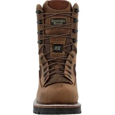 Georgia Men's Logger LTX 9" Comp Toe Waterproof 400G Work Boot -Brown- GB00681