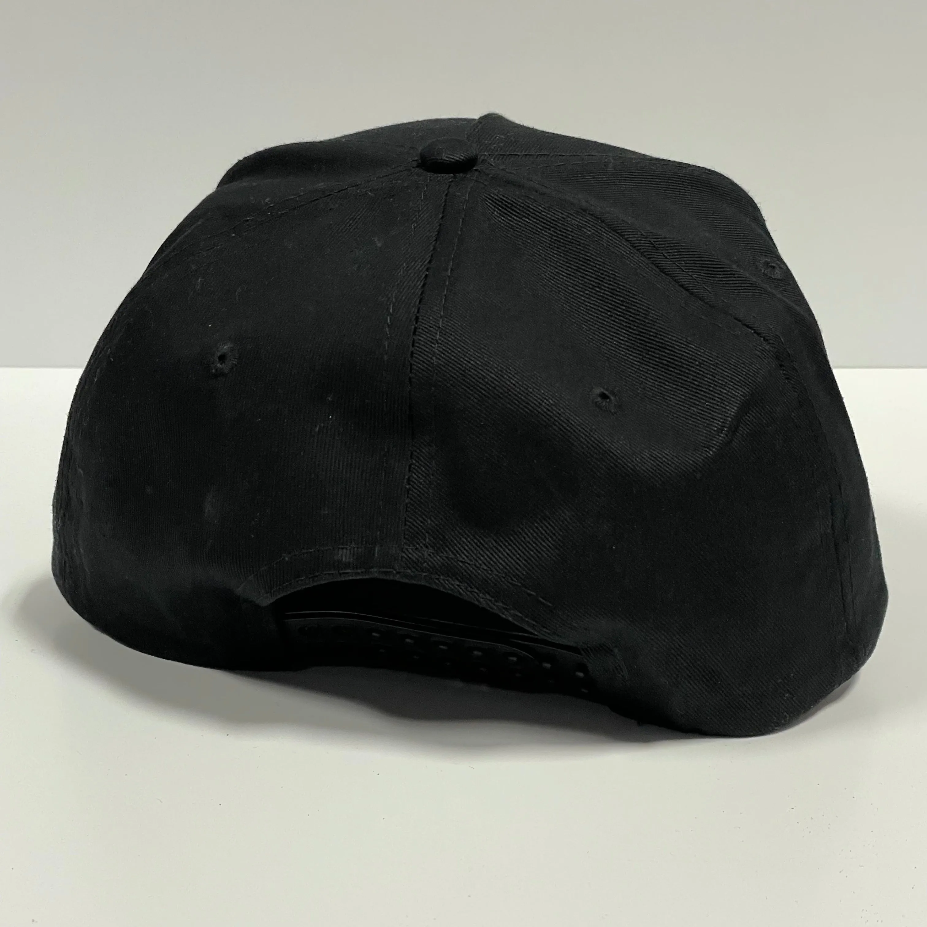 Ghost on Vintage Custom Embroidered Black SnapBack Hat Cap with Rope