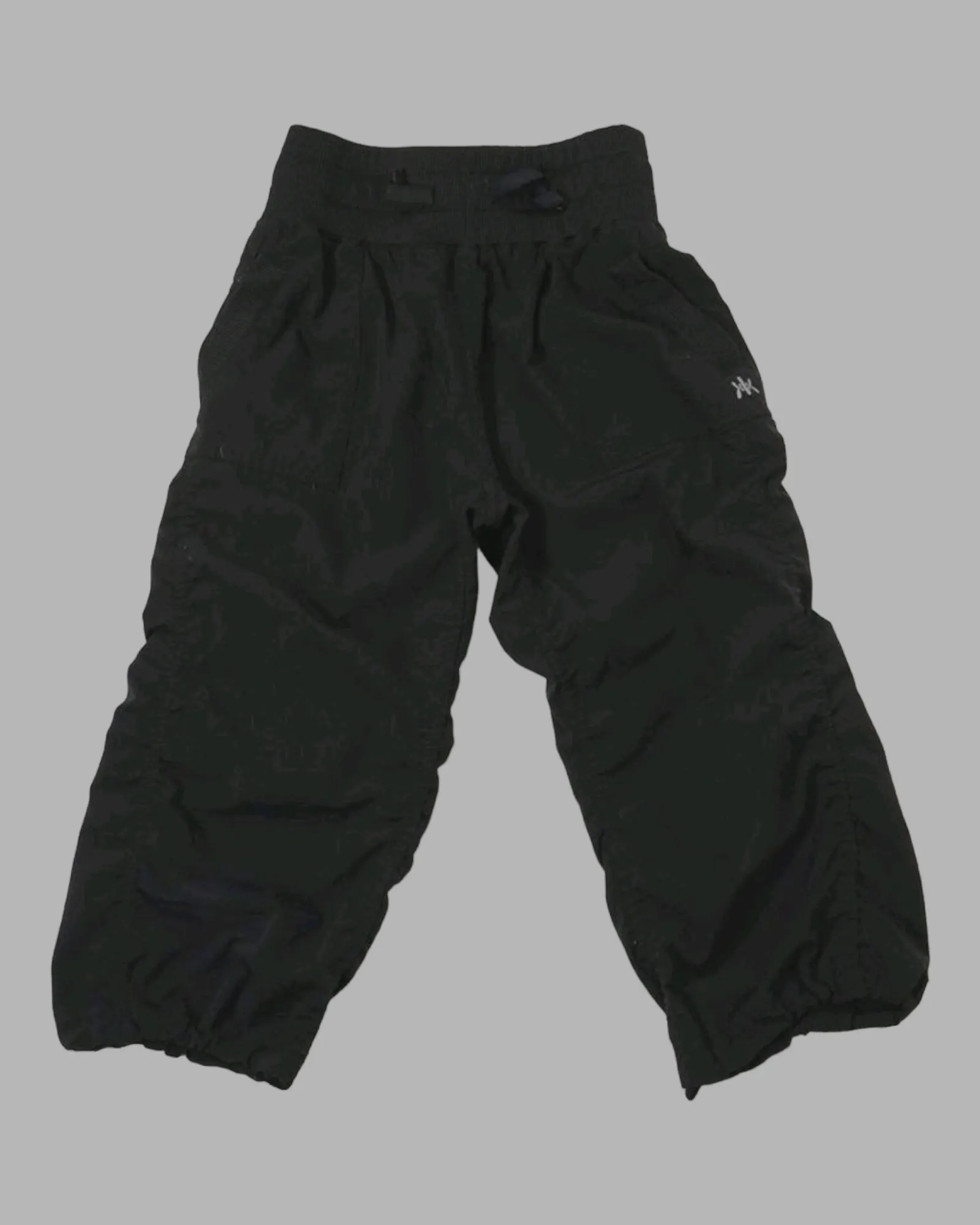 GIRL SIZE SMALL (7/8 YEARS) - KYODAN GIRLS, Black Carpi Track Pants EUC B15
