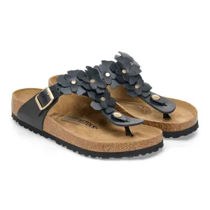 Gizeh Flower | Leather | Black