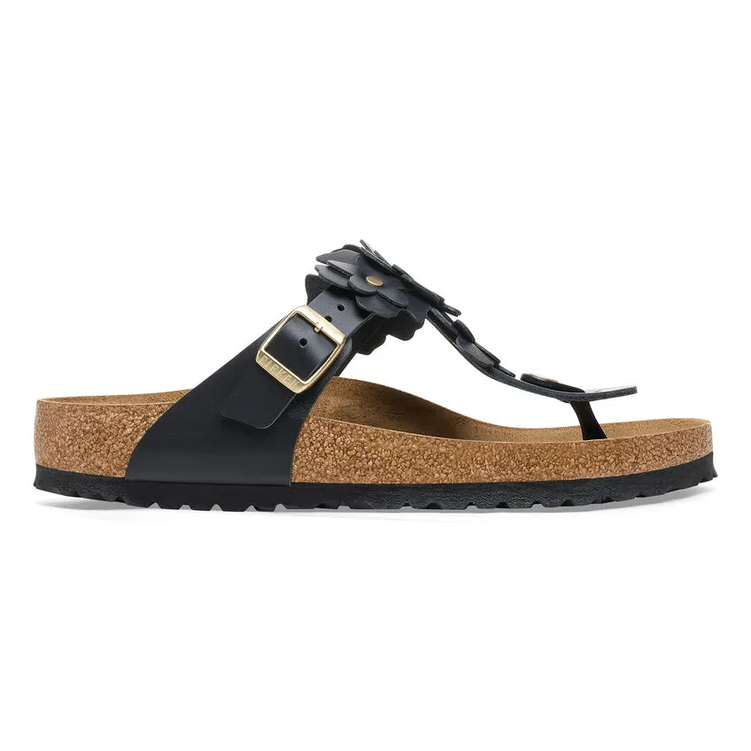 Gizeh Flower | Leather | Black