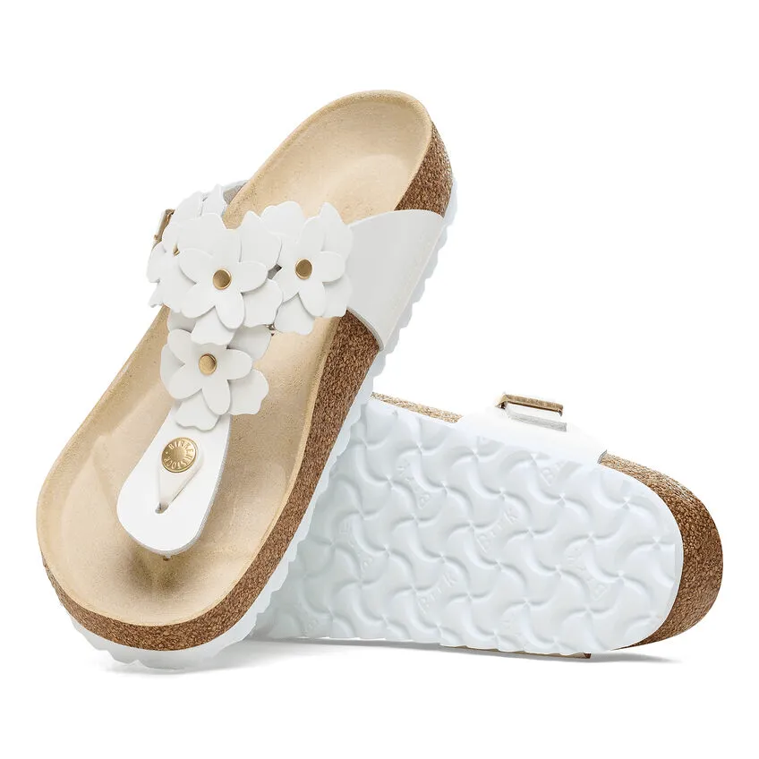 Gizeh Flower | Leather | White