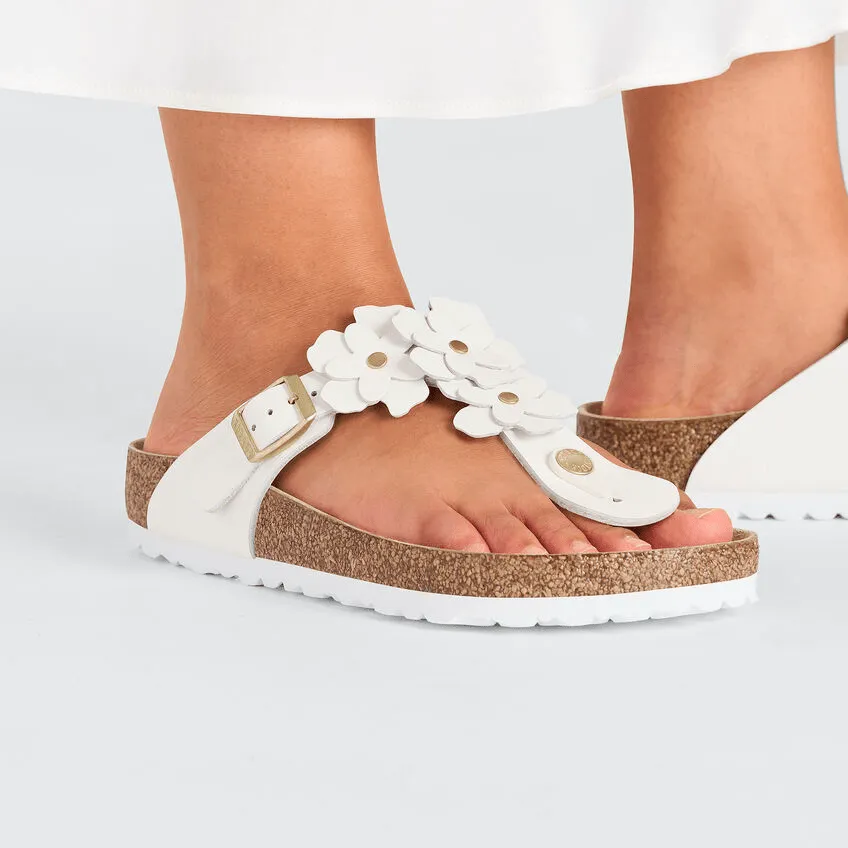 Gizeh Flower | Leather | White